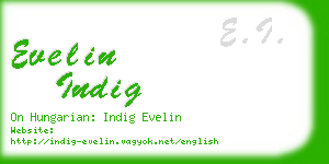 evelin indig business card